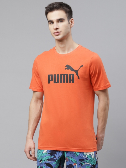 

Puma Men White Classics Embro Solid Round Neck Pure Cotton T-shirt