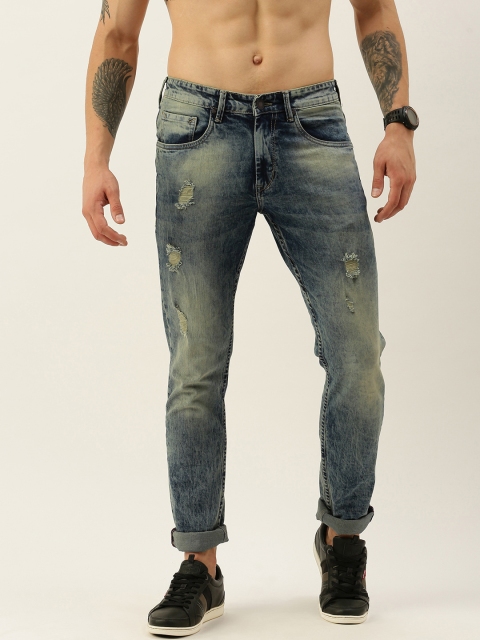 

Moda Rapido Men Blue Skinny Fit Mid-Rise Highly Distressed Stretchable Jeans