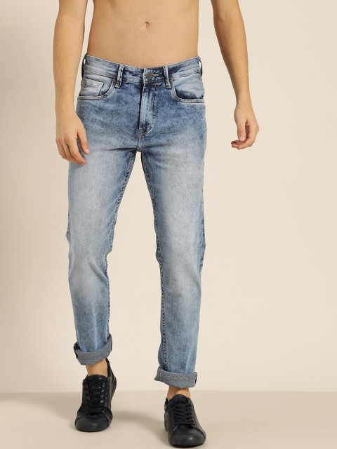 

Moda Rapido Men Blue Acid Wash Slim Fit Mid-Rise Clean Look Stretchable Jeans