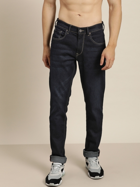 

Moda Rapido Men Navy Blue Slim Fit Mid-Rise Clean Look Stretchable Jeans