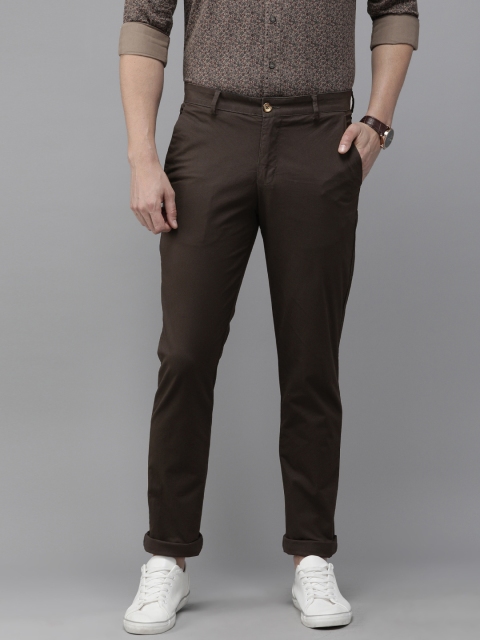 

Park Avenue Men Coffee Brown Neo Fit Solid Chinos