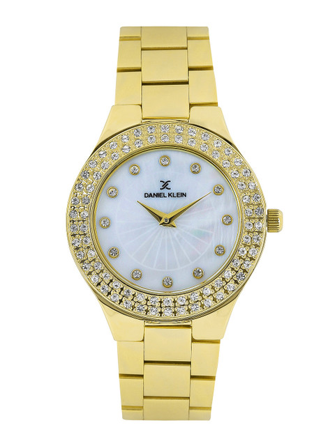 

Daniel Klein Women Pearly White Dial Watch DK10952-1