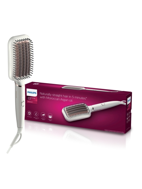 

Philips Advanced Heated Straightening Brush BHH880, White