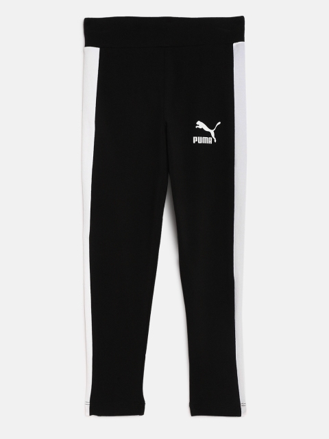 

Puma Girls Black & White Classics T7 Logo Tight Fit Leggings