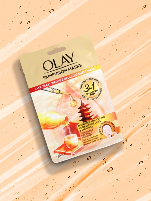 

Olay Skinfusion Masks Sake Yeast Wrinkle Relaxing Sheet Mask 20 g, Na