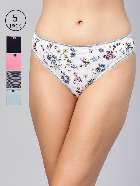 

Marks & Spencer Women Pack of 5 Bikini Briefs T614000XBLUE MIX, Blue