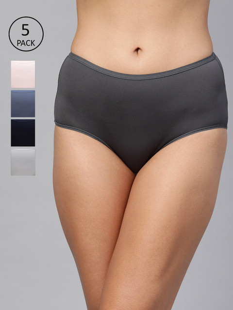 

Marks & Spencer Women Pack of 5 Solid Hipster Briefs T614026XBLUE MIX, Blue