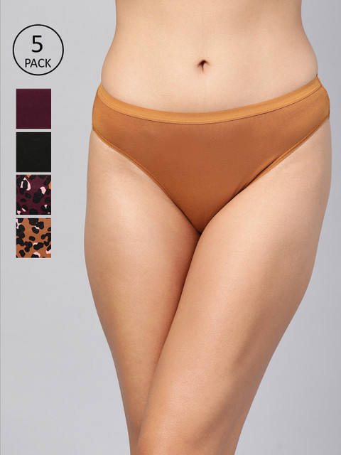 

Marks & Spencer Women Pack Of 5 Bikini Briefs T614004X, Mustard