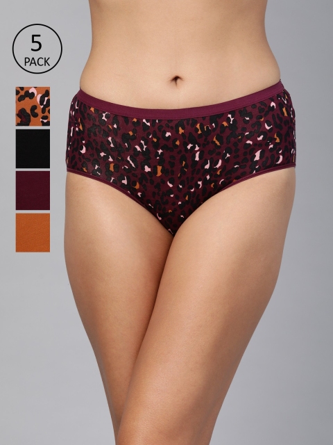 

Marks & Spencer Women Pack of 5 Hipster Briefs T614007XMEDIUM MULBERRY, Mustard