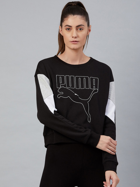 

Puma Wpmen Black Rebel Crew TR Printed Sweatshirt