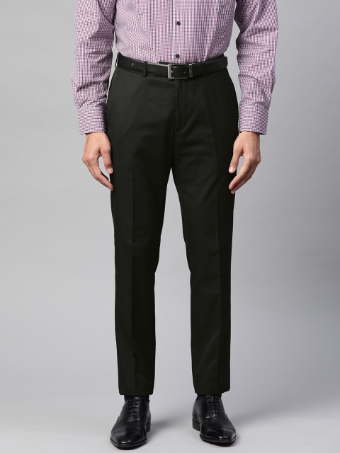 

Marks & Spencer Men Black Skinny Fit Solid Formal Trousers