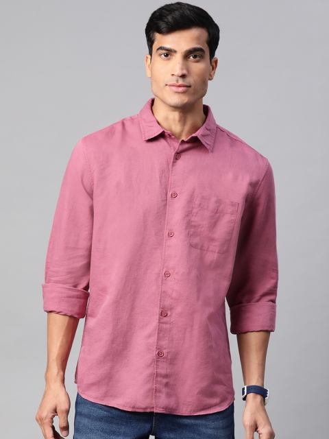 

Marks & Spencer Men Pink Relaxed Regular Fit Solid Casual Shirt