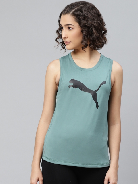 

Puma Blue & Black Train Favorite Cat Muscle Brand Logo High-Low Top