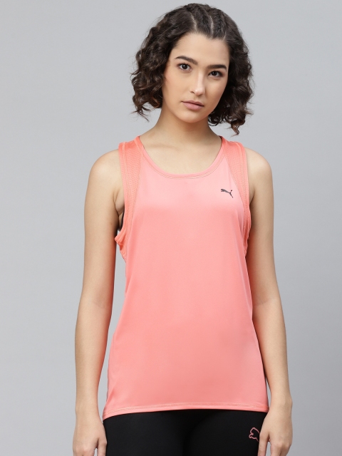 

Puma Peach-Coloured Train Favorite Solid Tank Top