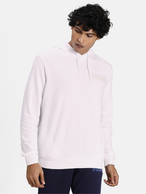 

Puma Men White Solid MODERN BASICS Hoodie