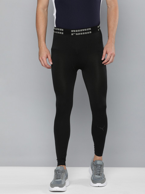 

Puma Men Black Solid EVOKNIT SEAMLESS BODYWEAR LONG Tights