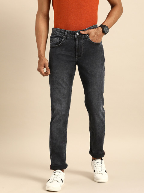 

Being Human Clothing Men Black Skinny Fit Mid-Rise Clean Look Stretchable Jeans