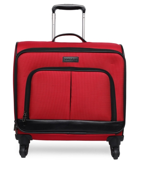 

Bags.R.us Unisex Red Solid Trolley Bag