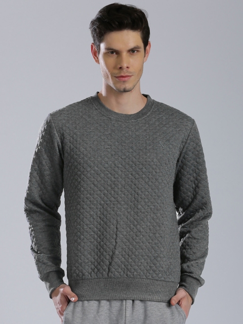 

HRX by Hrithik Roshan Grey Quilted Sweatshirt