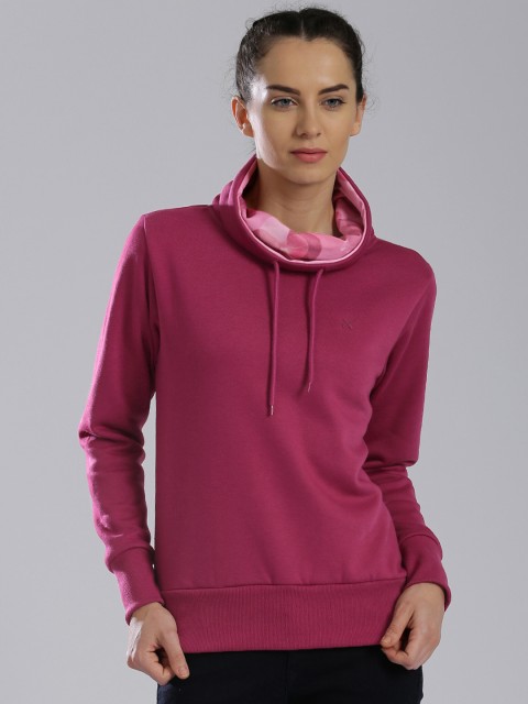 

HRX by Hrithik Roshan Magenta Sweatshirt