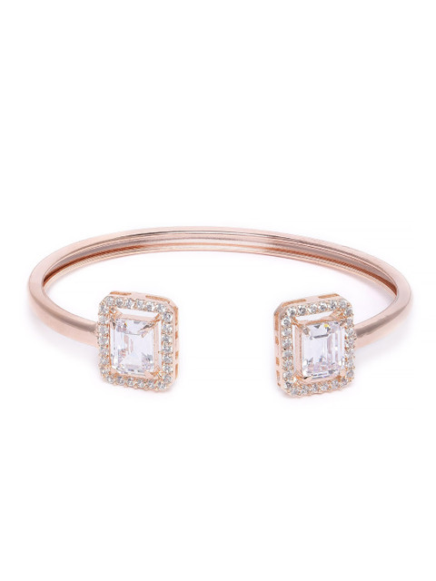 

MIDASKART Women Rose Gold-Toned Embellished Bracelet