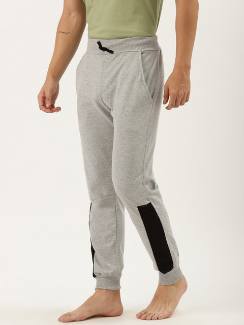 

Rodzen Men Grey Melange Solid Lounge Joggers