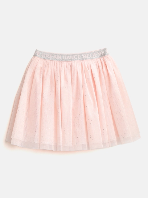 

Marks & Spencer Girls Pink Shimmer Net Mini Flared Skirt