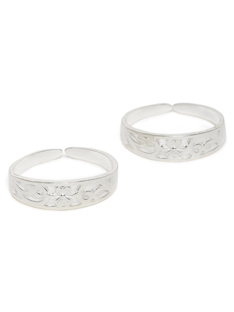 

ZAYN Women 92.5 Sterling Silver Set of 2 Handcrafted Toe Rings