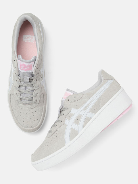 

Onitsuka Tiger Women Grey GSM W Perforations Leather Sneakers