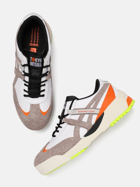 

Onitsuka Tiger Unisex Grey & Off-White Delegation EX Leather Sneakers