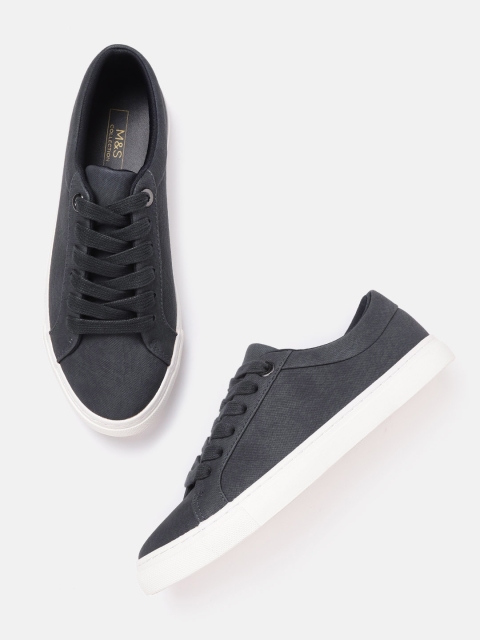 

Marks & Spencer Women Navy Blue Solid Sneakers