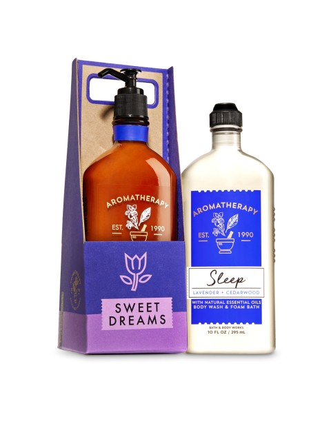 

Bath & Body Works Unisex Aromatherapy Lavender & Cedarwood Sweet Dreams Gift Set, Blue