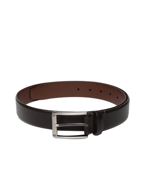 

Allen Solly Men Brown Textured Leather Belt