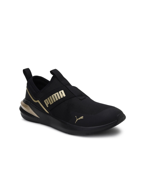 

Puma Women Black & Gold Platinum Alt Sports Shoes