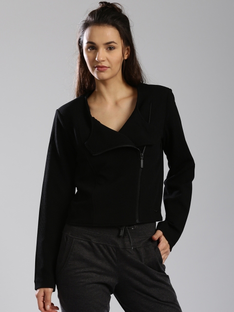

HRX by Hrithik Roshan Black Crop Jacket