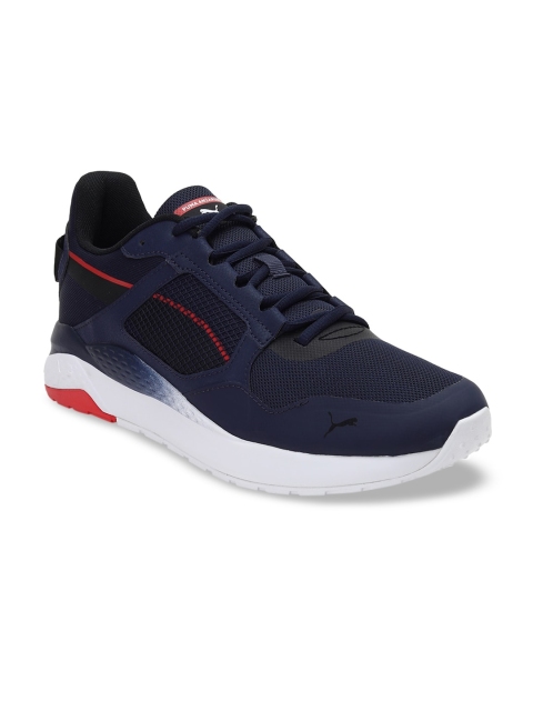

Puma Unisex Navy Blue Textile Anzarun Grid Sneakers