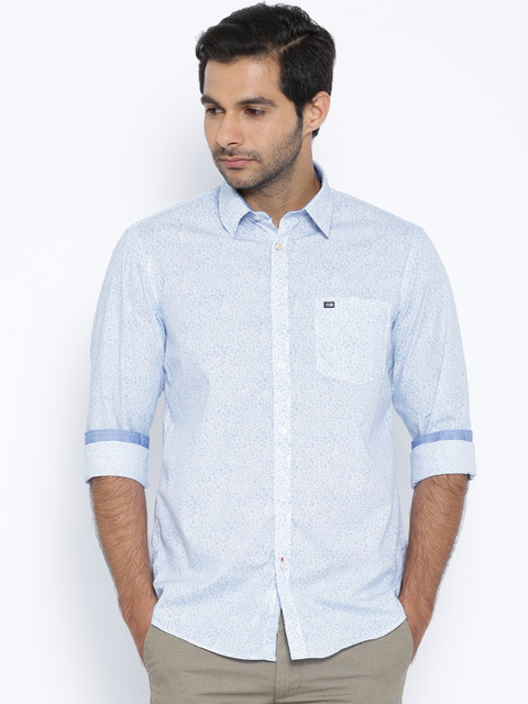 

Arrow Sport Blue Floral Print Slim Casual Shirt