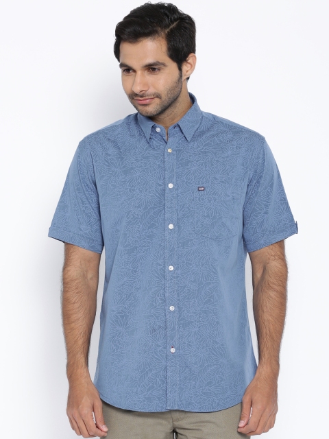 

Arrow Sport Blue Tropical Print Casual Shirt