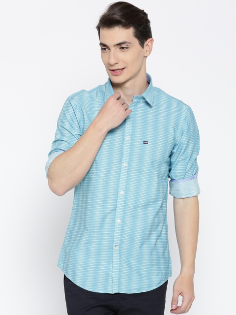 

Arrow Sport Blue Striped Slim Fit Casual Shirt