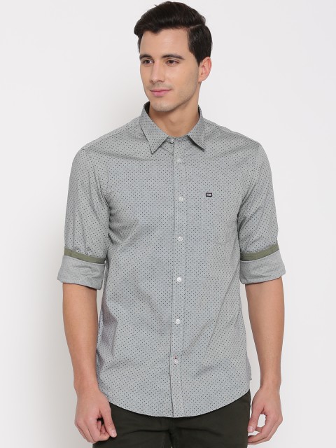 

Arrow Sport Grey Printed Slim Casual Shirt