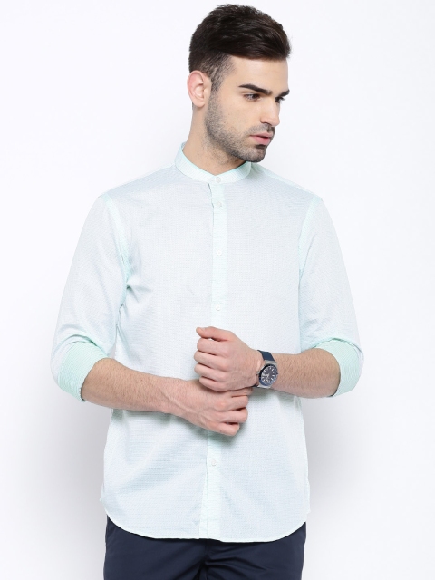 

Arrow New York Green Slim Smart Casual Shirt