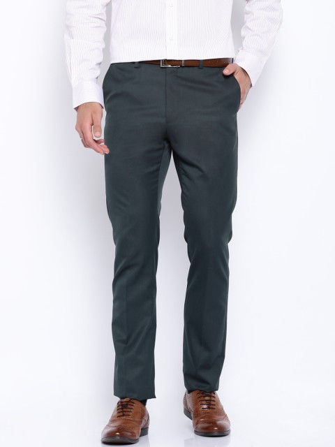 

Arrow Navy Tapered Fit Formal Trousers, Navy blue