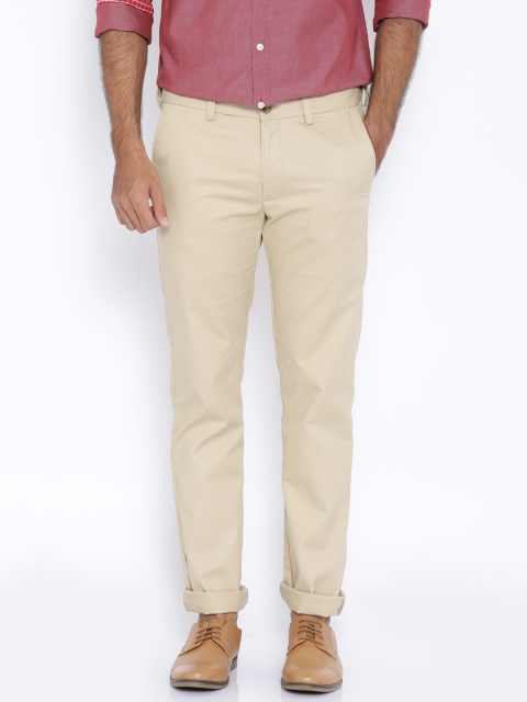 

Arrow New Beige Chrysler Tapered Fit Casual Trousers