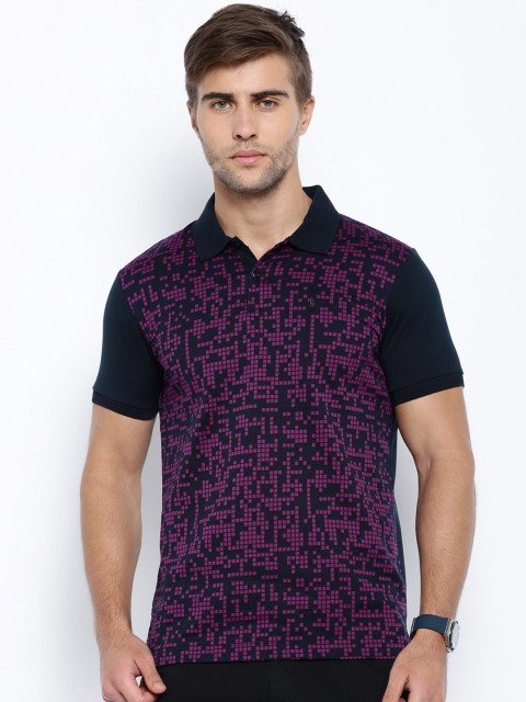 

Arrow New York Navy & Purple Polo T-shirt, Navy blue