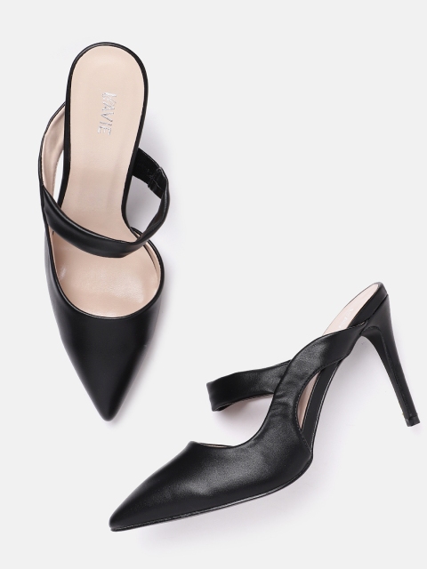 

Lavie Women Black Solid Pumps