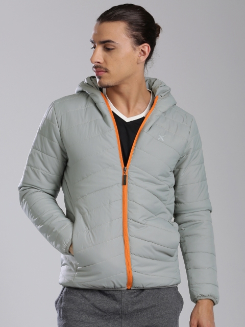 

HRX by Hrithik Roshan Grey Hooded Padded Jacket