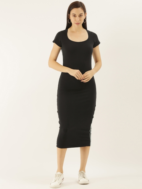 

Difference of Opinion Women Black Solid Bodycon Dress