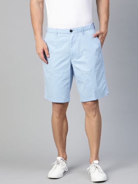 

Marks & Spencer Men Blue Solid Regular Fit Chino Shorts