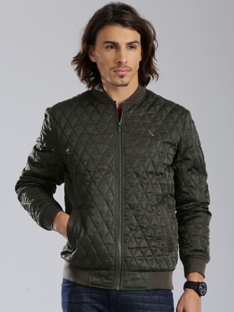 

HRX by Hrithik Roshan Olive Green Quilted Jacket