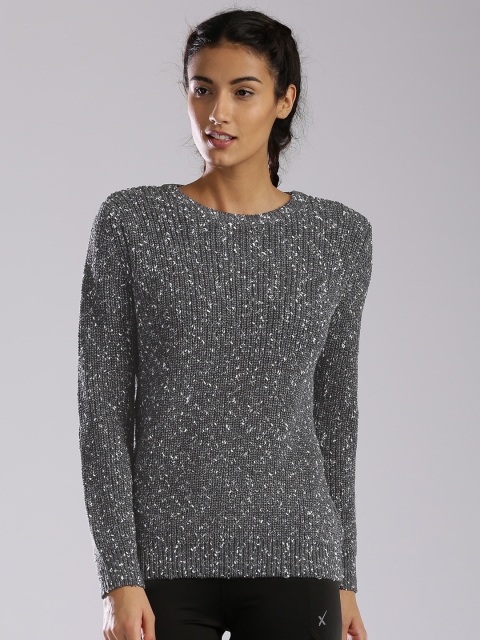 

HRX by Hrithik Roshan Women Charcoal Sweater